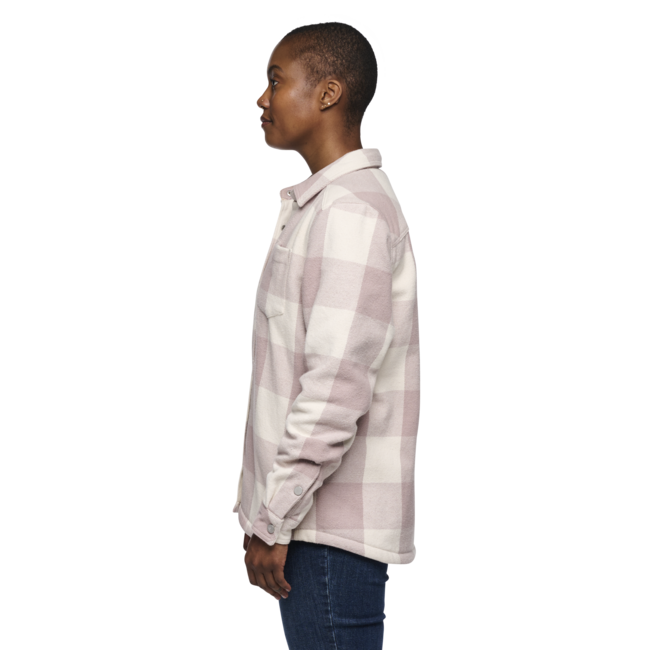 Black Diamond Project Lined Flannel Φανέλα Γυναικεία, Pale Mauve-Off White Plaid