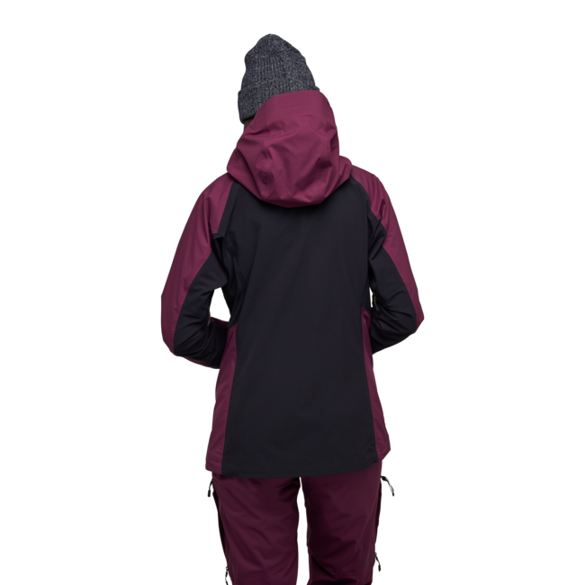 Black Diamond Dawn Patrol Hybrid Shell μπουφάν μετάβασης γυναικείο, blackberry-black