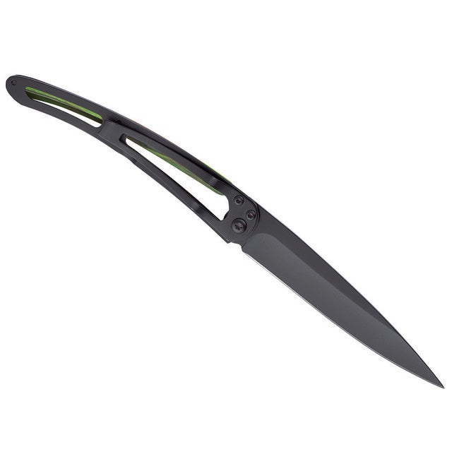 Deejo Αναδιπλούμενο Μαχαίρι, Black green beech