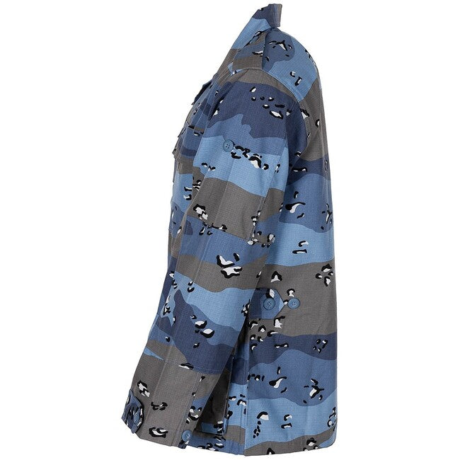 MFH Μπουφάν Πολέμου BDU Rip Stop, Chocolate Chip Blue Camo