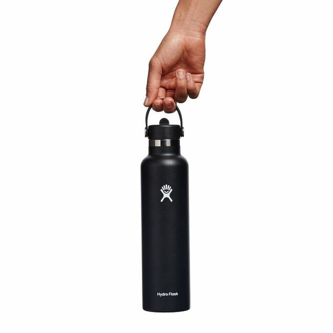 Hydro Flask Standard Mouth Flex Cap Θερμός 24 OZ 710ml, μαύρο