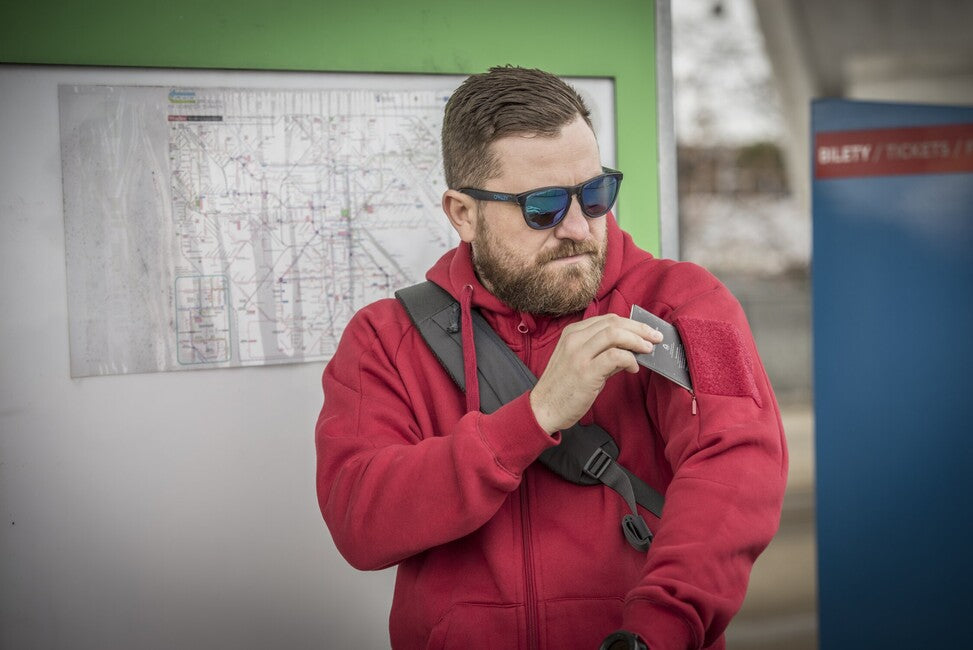 Helikon-Tex Φούτερ με Κουκούλα Τακτικό FullZip, Κόκκινο