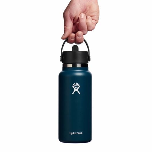 Hydro Flask Θερμός Wide Mouth με Flex Straw Cap, Ινδιγό, 946 ml