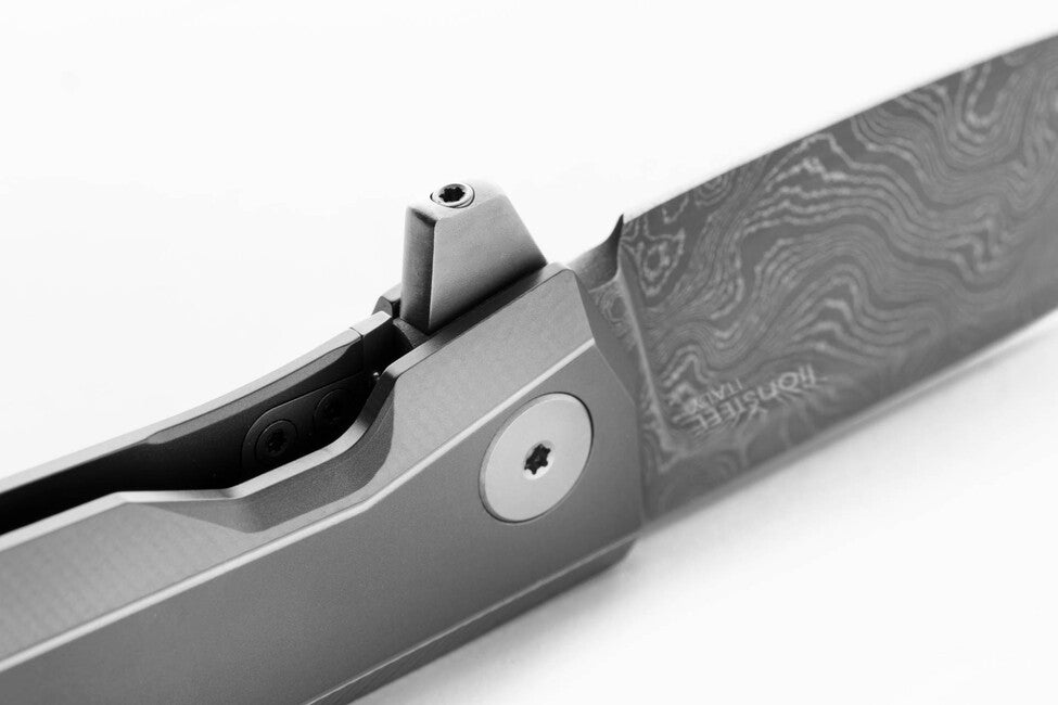 Lionsteel MYTO MT01D Πολυτελές Μαχαίρι Τσέπης με Λαβή από Μασίφ Τιτάνιο, GY