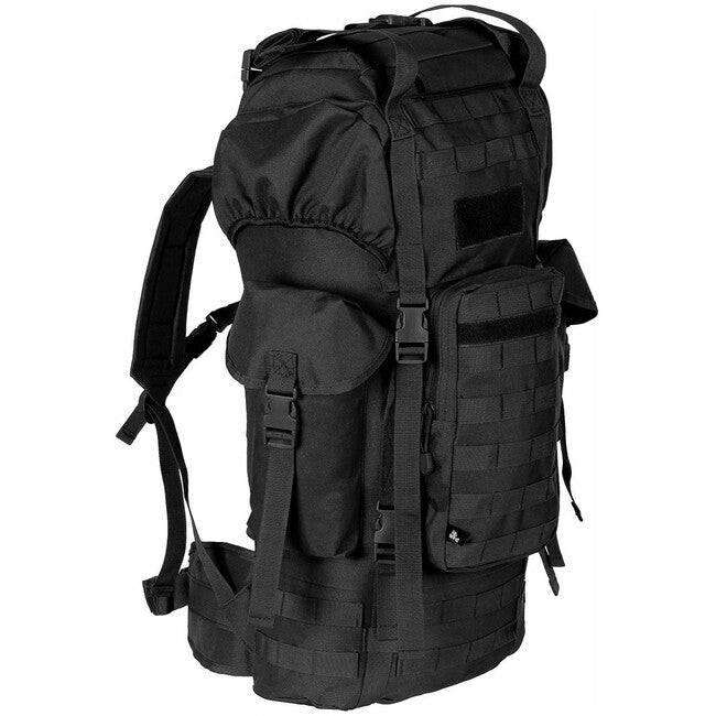 MFH MOLLE σακίδιο πλάτης 65L, αλουμινένια ράβδος, μαύρο
