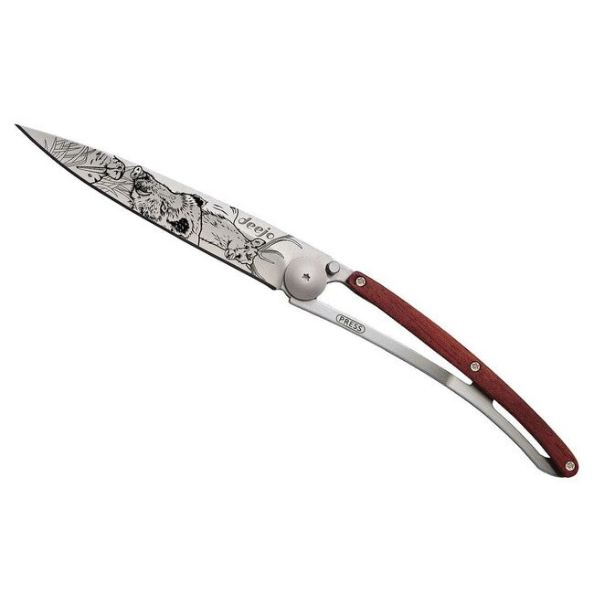Deejo Tattoo Hunting Διπλωνόμενο Μαχαίρι Κυνηγιού coralwood