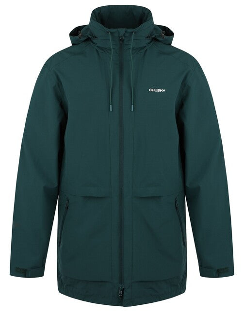HUSKY Nevr M μπουφάν hardshell ανδρικό, σκούρο πράσινο
