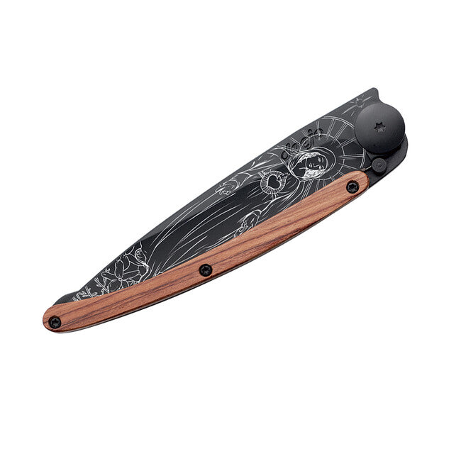 Deejo Black Tattoo Zatvárací Μαχαίρι Coralwood Madonna