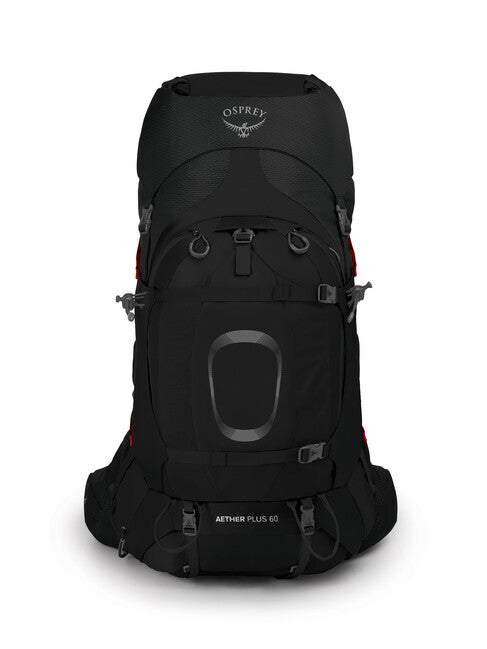 OSPREY AETHER PLUS 60 σακίδιο πλάτης τουρισμού, μαύρο