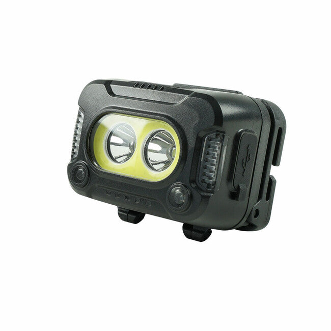 Technik Φακός Κεφαλής LED CREE XPG-2+LED COB με Επένδυση Καουτσούκ USB-C, κόκκινο φως στροβοσκόπιο