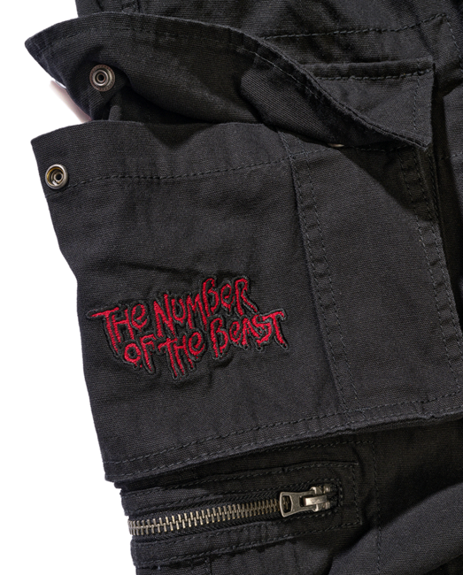 Brandit Iron Maiden The Number of The Beast Σορτς Savage Black Edition, Μαύρο