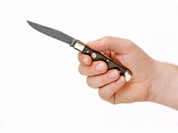 BÖKER® Trapper Classic Τσέπης Μαχαίρι Δαμασκηνό, Δρυς Bog, 8,3 cm