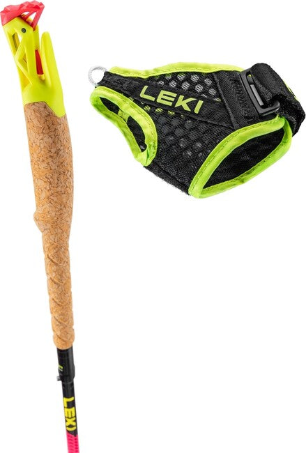 LEKI Ultratrail FX.One Trail Running Μπατόν, νέον ροζ-μαύρο-νέον κίτρινο