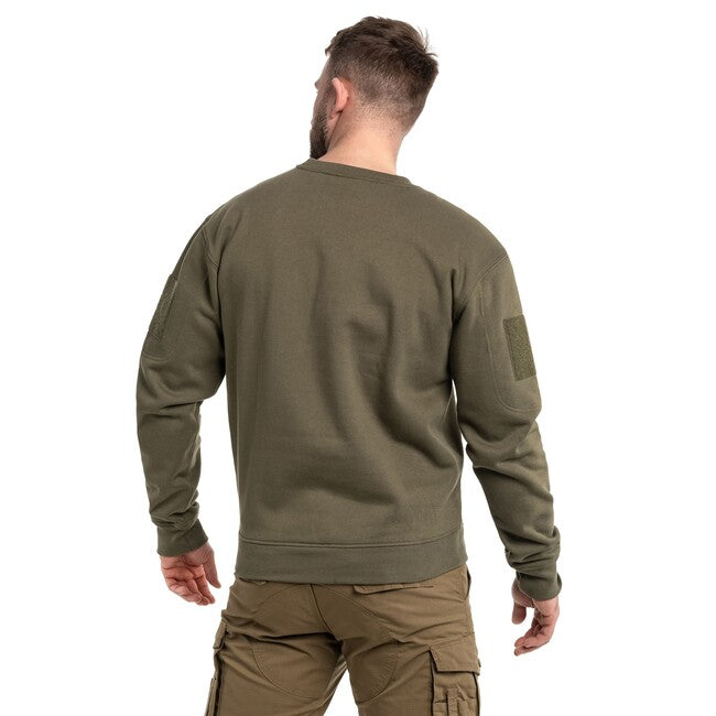 Mil-Tec Tactical round neck sweatshirt, ranger green