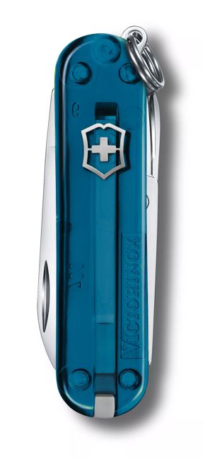 Victorinox Classic SD Πτυσσόμενο Μαχαίρι Τσέπης, Διάφανο, Γαλάζιο