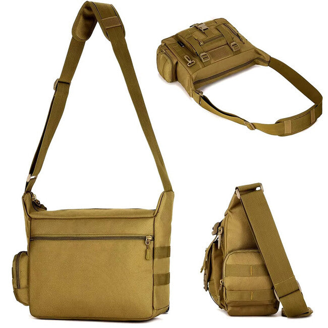 DRAGOWA Tactical Shrapnel τσάντα τακτική στον ώμο, coyote