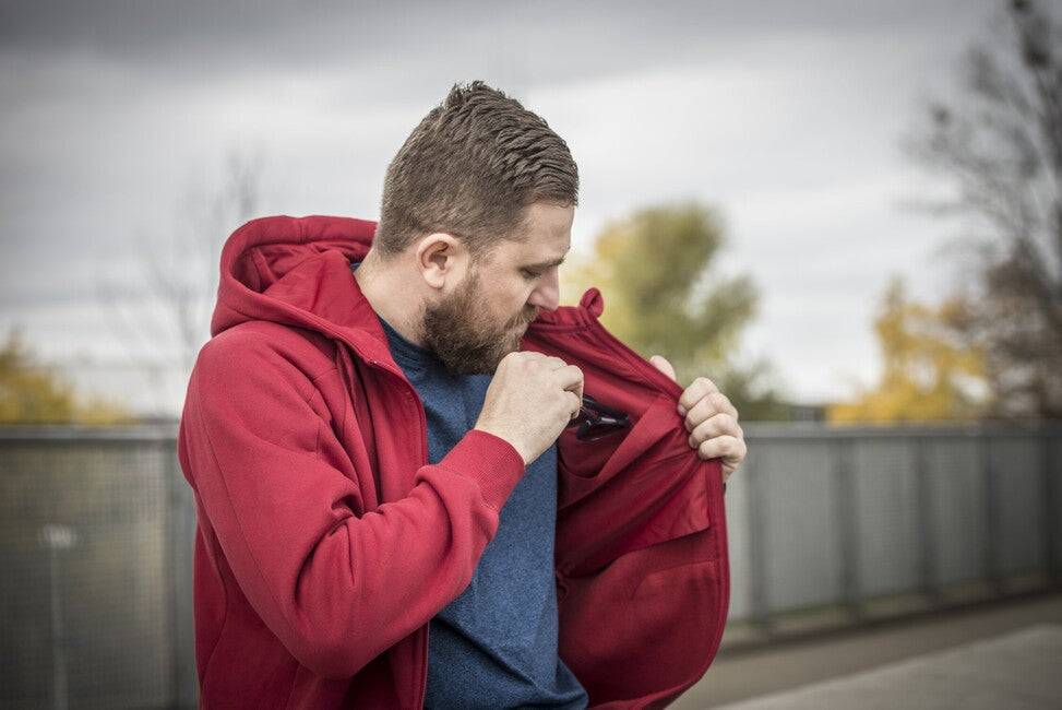 Helikon-Tex Φούτερ με Κουκούλα Τακτικό FullZip, Κόκκινο