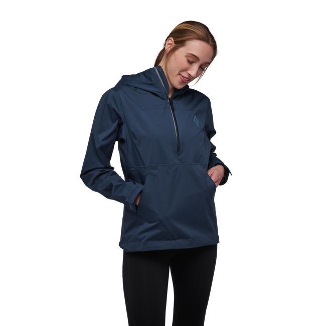Black Diamond Stormline Stretch Anorak αδιάβροχο μπουφάν γυναικείο, indigo