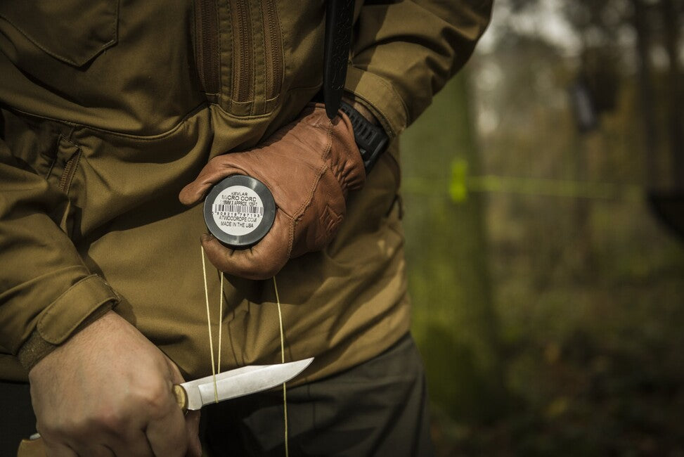 ATWOOD® Nano Σχοινί Kevlar 75 mm πόδια, κίτρινο (K300)