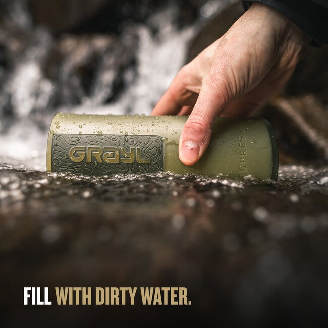 GRAYL GeoPress Purifier φιλτραρισμένη φιάλη, Olive Drab