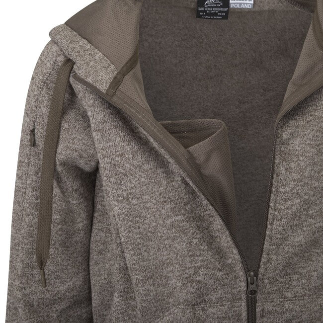 Helikon-Tex Φούτερ Tactical Covert με Κουκούλα FullZip, Melange Light Tan