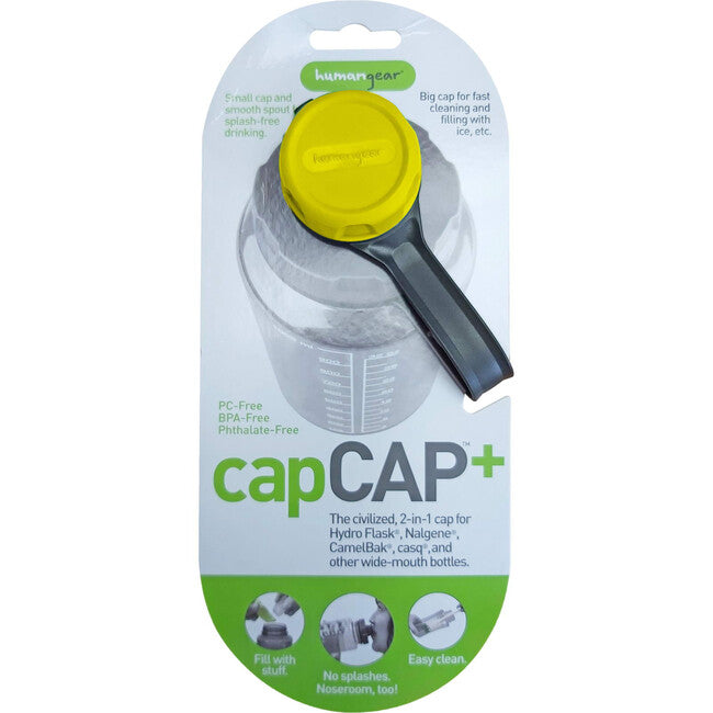 Humangear Κάλυμμα + Καπάκι Φιάλης για Διάμετρο 5cm, Κίτρινο