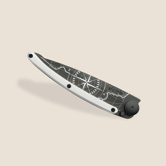 Deejo GOLD Tattoo Μαχαίρι Πτυσσόμενο 9kt white Terra Incognita