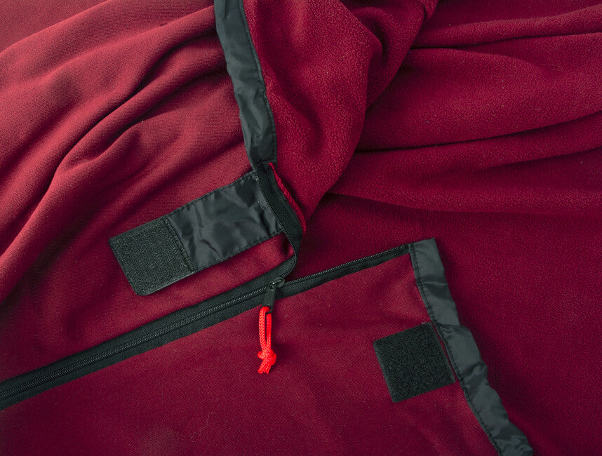 Origin Outdoors Microfleece Ένθετο Σάκου Ύπνου σχήμα μούμιας, bordeaux