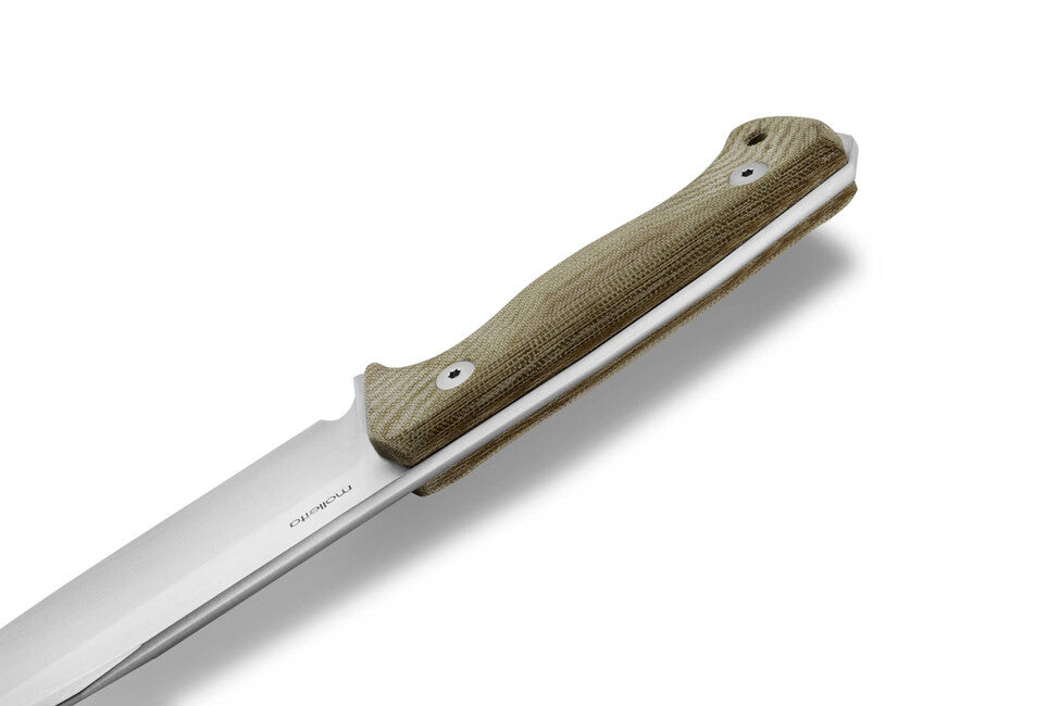 Lionsteel T6 Μακρύ Μαχαίρι με Λαβή Micarta CVG CPM 3V, Green Canvas