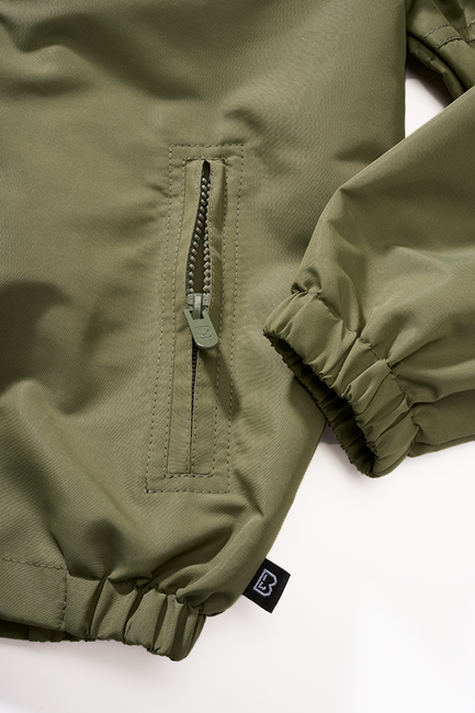 Brandit Summer Frontzip Windbreaker Μπουφάν Παιδικό, Λαδί