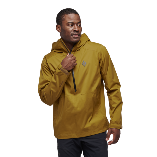 Black Diamond Stormline Stretch Anorak αδιάβροχο μπουφάν ανδρικό, dark curry
