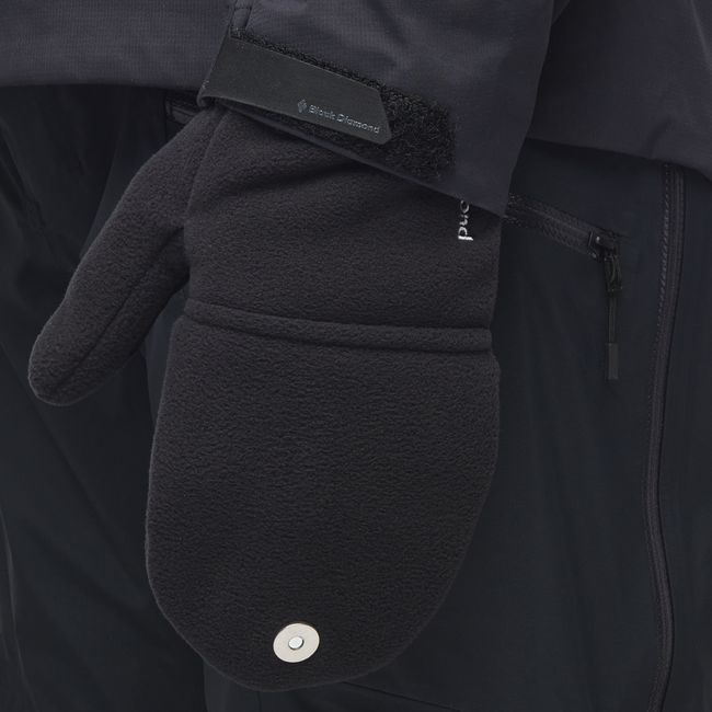 Black Diamond Windweight Mitt Softshell Γάντια, μαύρο