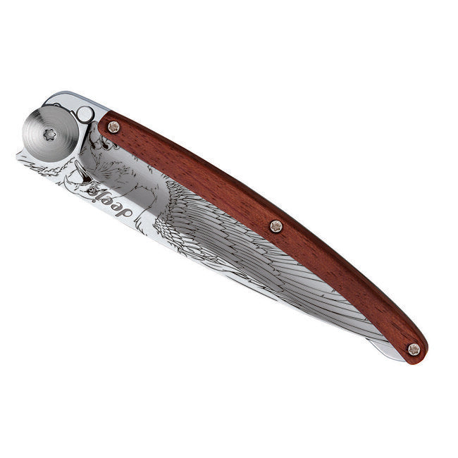 Deejo Tattoo Mirror Μαχαίρι Πτυσσόμενο Coralwood Eagle