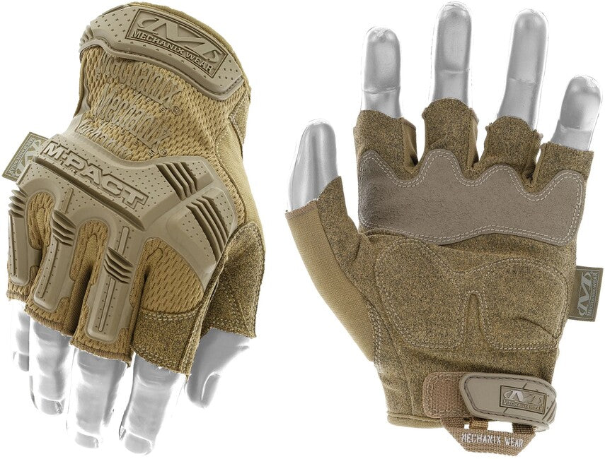 Mechanix M-Pact Γάντια Προστασίας από Κρούση χωρίς Δάκτυλα, Coyote