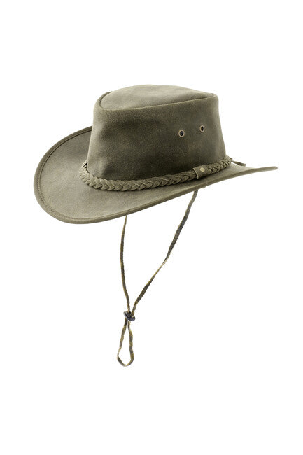 Origin Outdoors Pincher Δερμάτινο Καπέλο, Λαδί