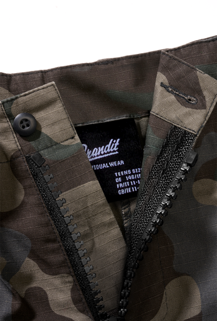 Brandit BDU Ripstop Σορτς Παιδικό, darkcamo