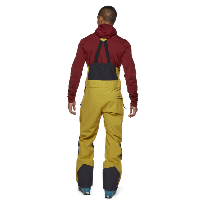 Black Diamond Recon Stretch Bibs παντελόνι ανδρικό με τιράντες, amber-black