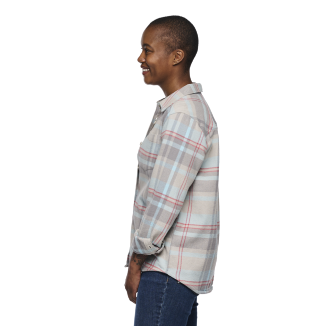 Black Diamond Project Flannel Φλανέλα Πουκάμισο Γυναικείο, pewter-belay blue plaid