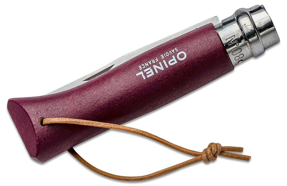 Opinel VRI N°08 Trekking Πτυσσόμενο Μαχαίρι, Burgundy
