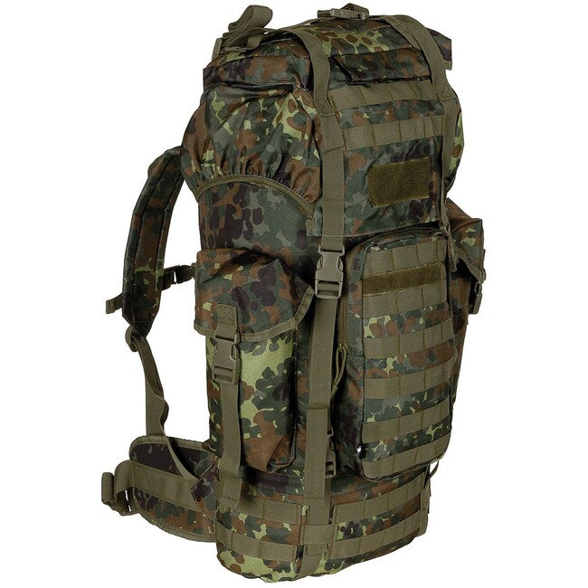 MFH MOLLE Σακίδιο Πλάτης 65L, Αλουμινένια Ράβδος, BW Camo