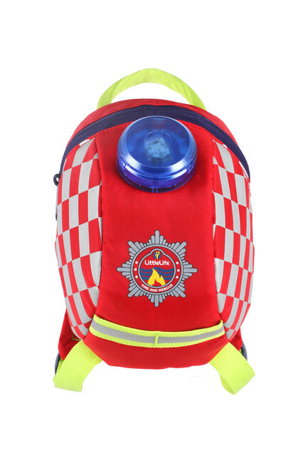 LittleLife Fire 2 L σακίδιο πλάτης για μικρά παιδιά με φακό κεφαλής έκτακτης ανάγκης που αναβοσβήνει