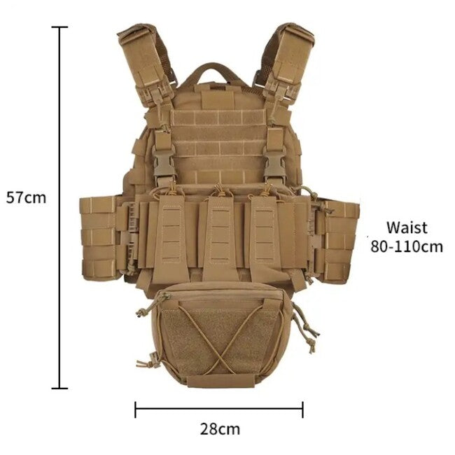 DRAGOWA Tactical Raven Τακτικό Γιλέκο, γκρι