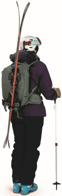 OSPREY Kresta 20 Σακίδιο πλάτης Ski-Alpinism, πράσινο φύλλο πεύκου