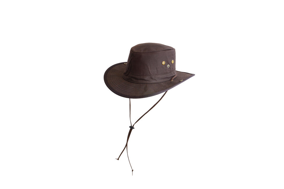 Origin Outdoors Συμπιέσιμο καπέλο Oilskin, καφέ