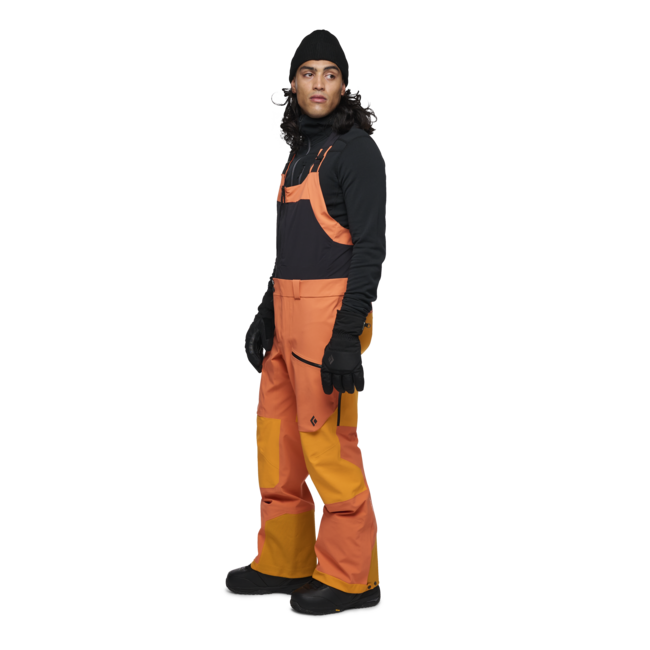 Black Diamond Recon Stretch Pro Bibs Παντελόνι Ανδρικό με Τράκες, BD Orange-Flame Orange