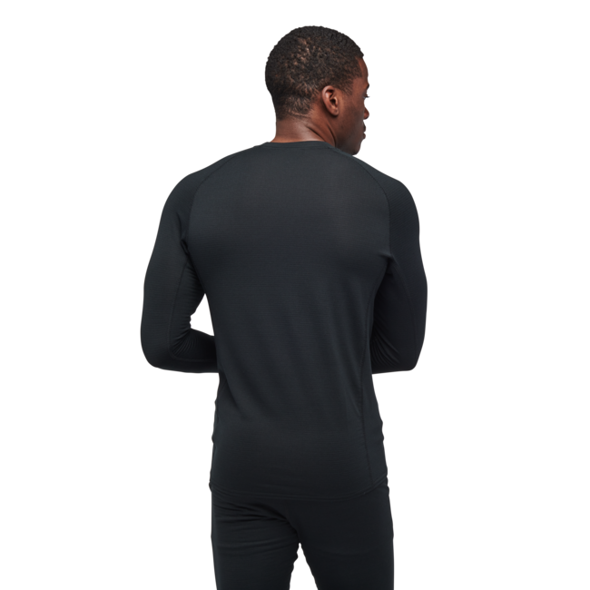Black Diamond Coefficient Lt Crew μπλουζάκι ανδρικό με μακρύ μανίκι, μαύρο