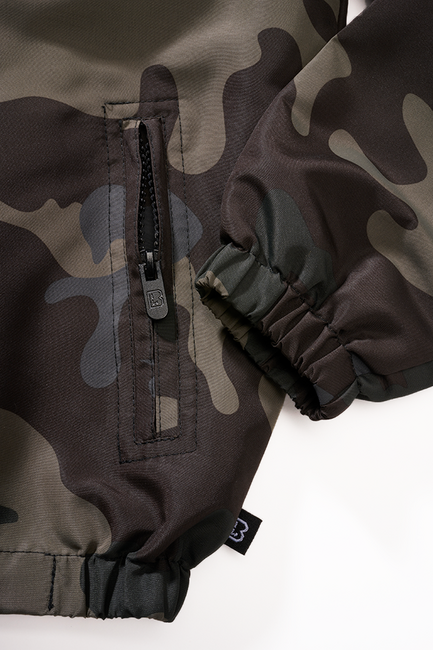 Brandit Summer Frontzip Windbreaker Μπουφάν Παιδική, darkcamo