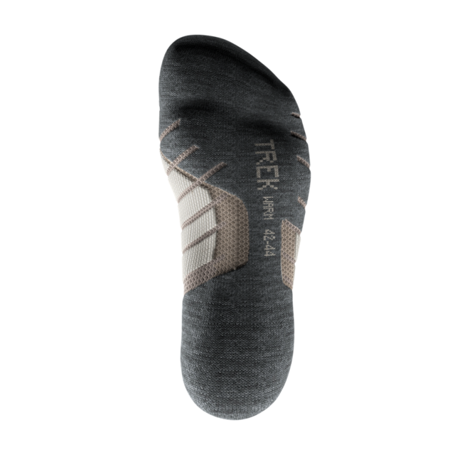 Therm-ic Women's Hiking Socks, Beige/Grey