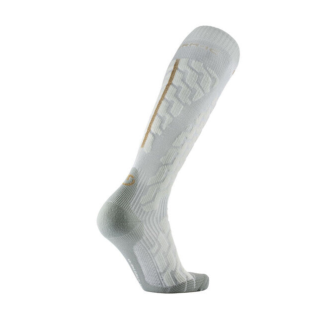 Therm-ic Extra Warm Skiing Socks, Grey White