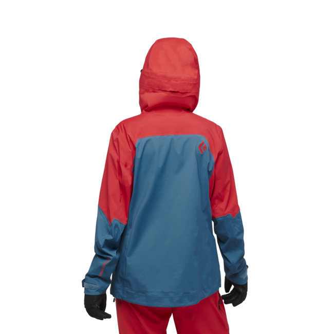 Black Diamond Recon Lt Stretch Shell Μπουφάν Σκι Γυναικείο, coral red-creek blue
